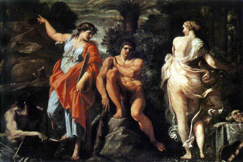 Annibale Carracci Choice of Hercules Germany oil painting art